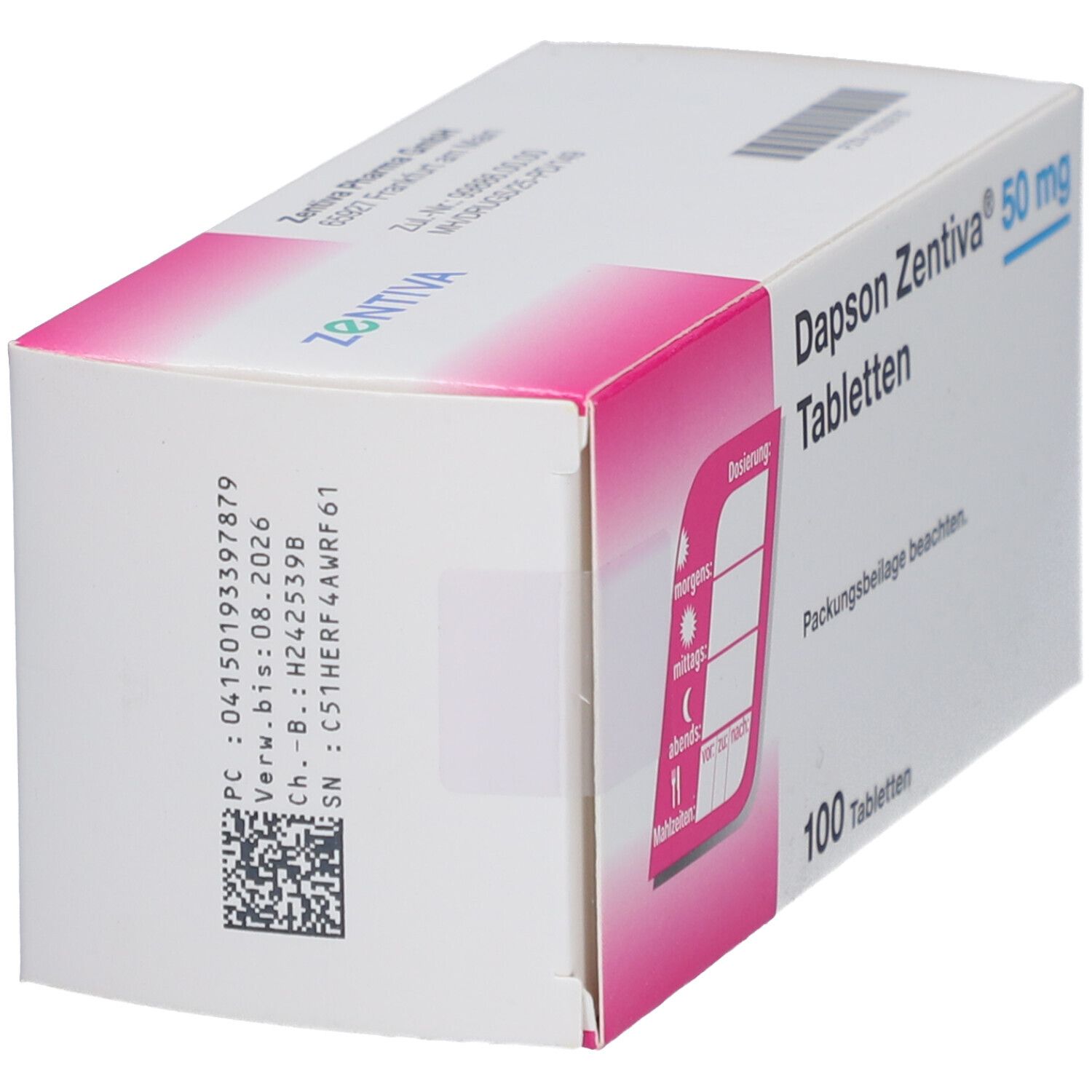 DAPSON Zentiva 50 mg Tabletten
