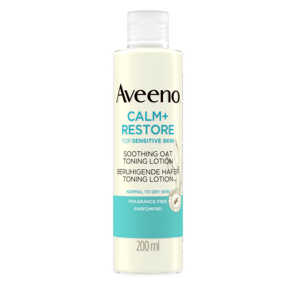 Aveeno® CALM+RESTORE Hafer Toning Lotion für empfindliche Haut, parfümfrei