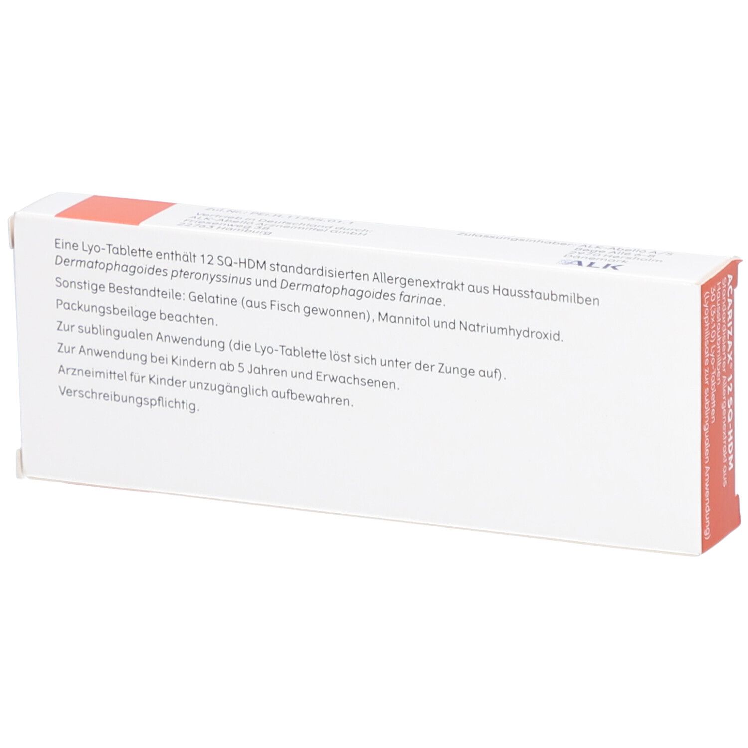 ACARIZAX 12 SQ-HDM Lyophil.z.subl.Anw.KDR ab5+ERW