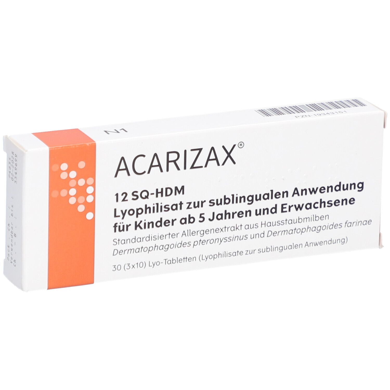 ACARIZAX 12 SQ-HDM Lyophil.z.subl.Anw.KDR ab5+ERW