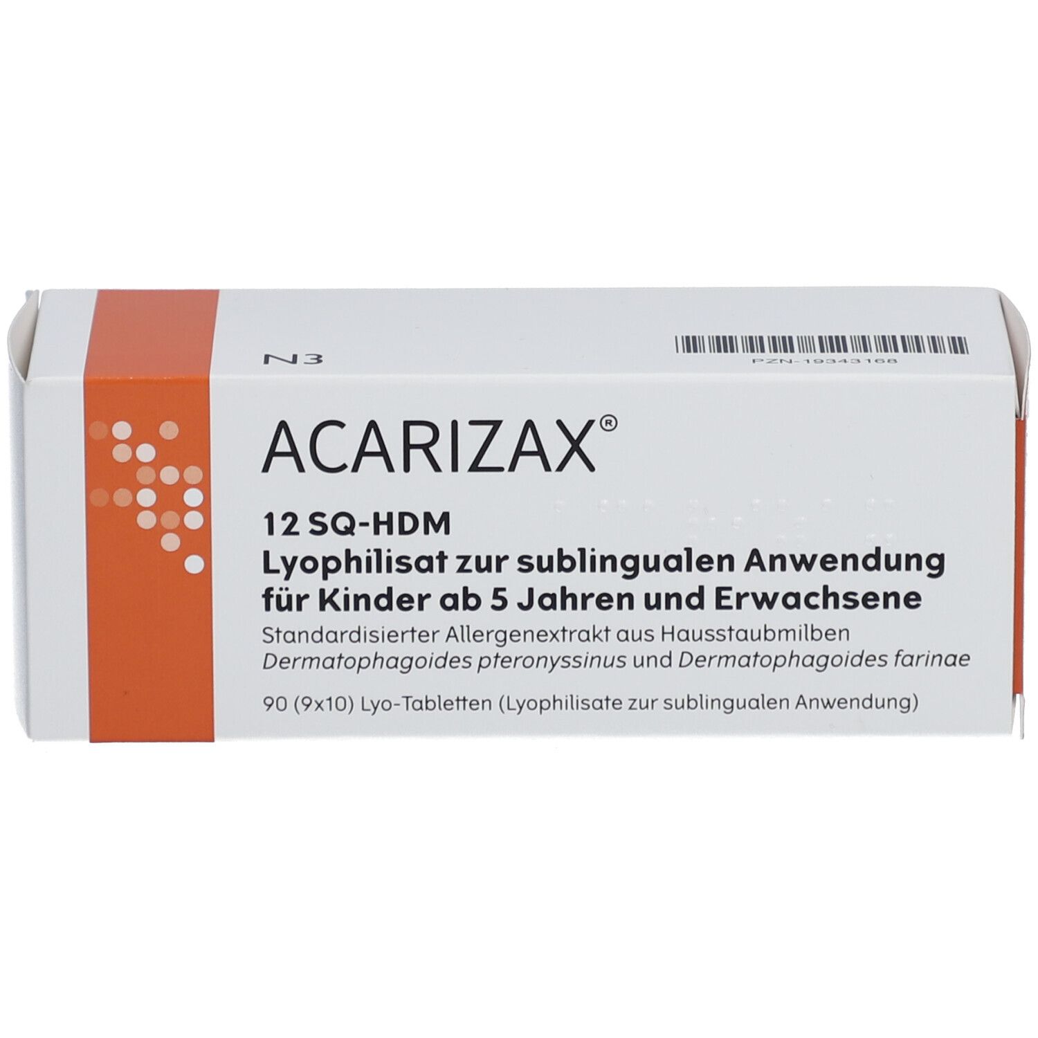 ACARIZAX 12 SQ-HDM Lyophil.z.subl.Anw.KDR ab5+ERW
