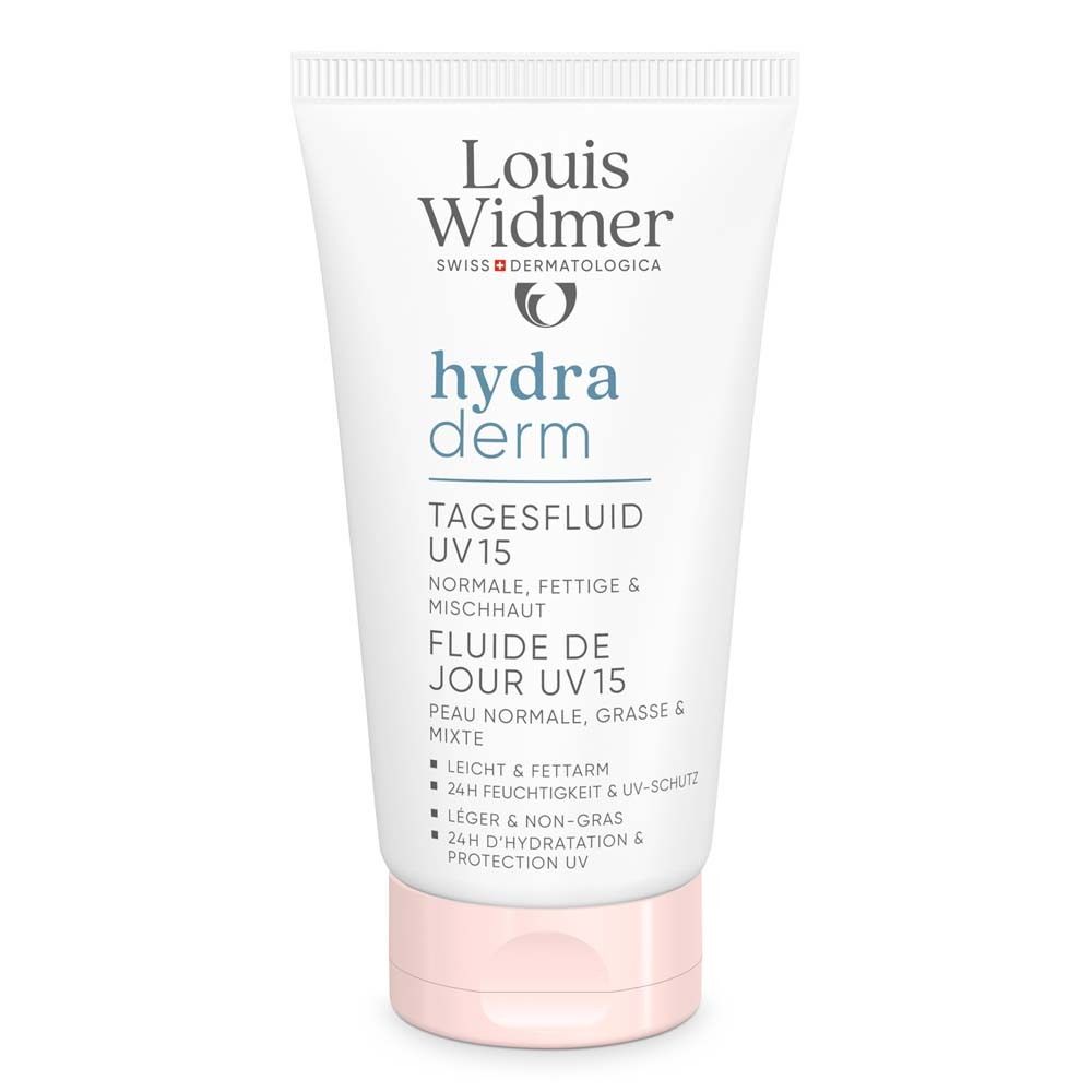 Louis Widmer® hydraderm Tagesfluid UV 15 für normale, fettige & Mischhaut
