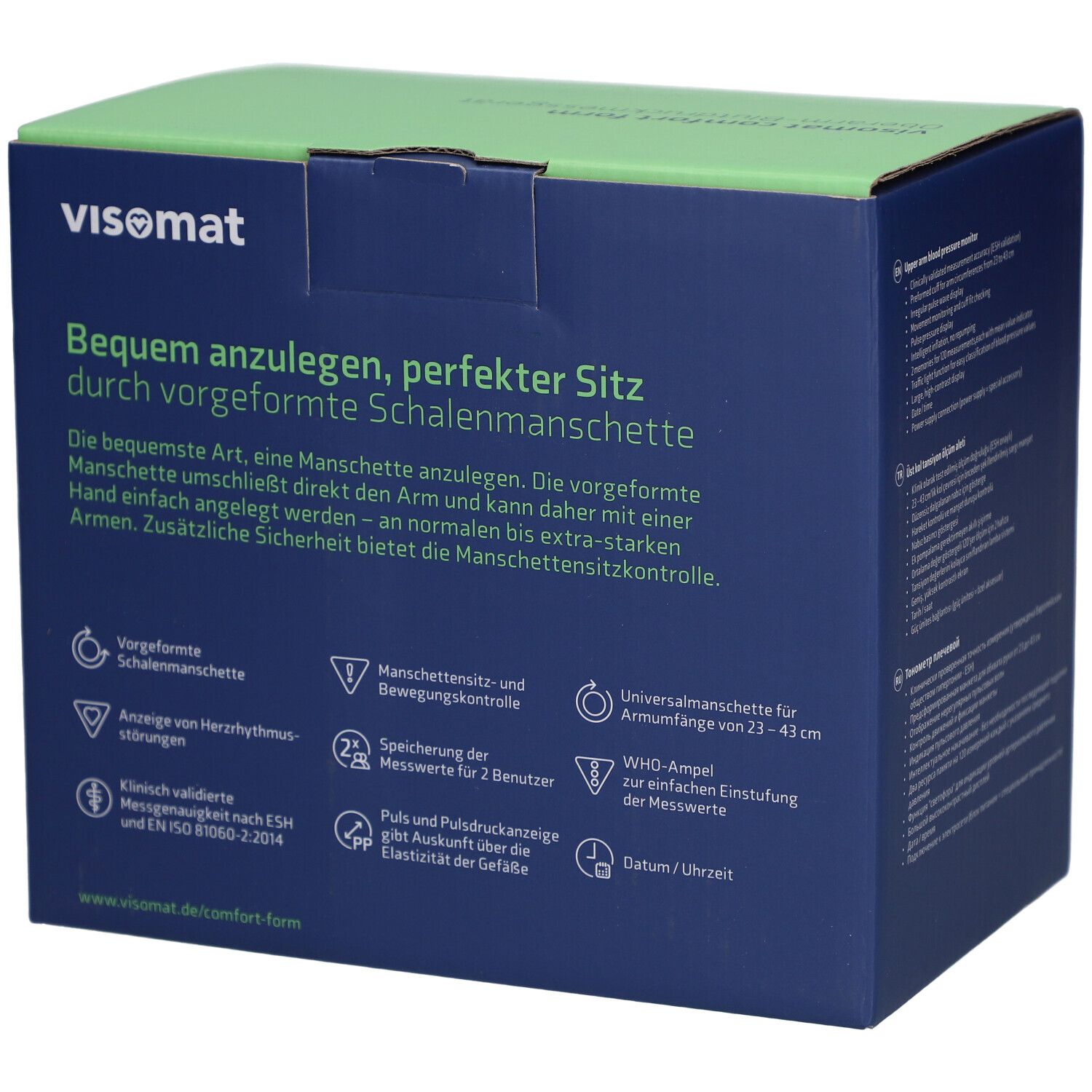 visomat® comfort form Oberarm-Blutdruckmessgerät mit kleiner Manschette (17–25 cm)