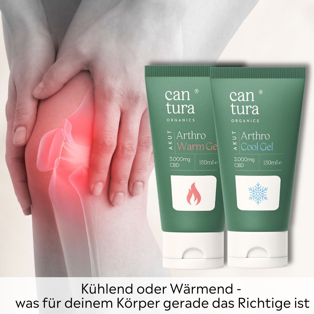 CBD GEL WARM : Das ARTHRO AKUT GEL von CANTURA® als CBD Wärme-Gel bei Muskel- und Gelenkbeschwerden