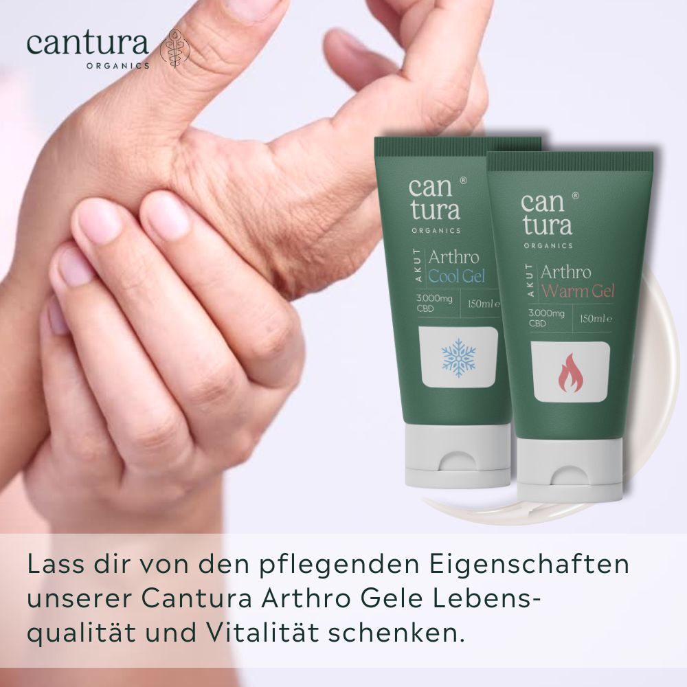 CBD GEL WARM : Das ARTHRO AKUT GEL von CANTURA® als CBD Wärme-Gel bei Muskel- und Gelenkbeschwerden