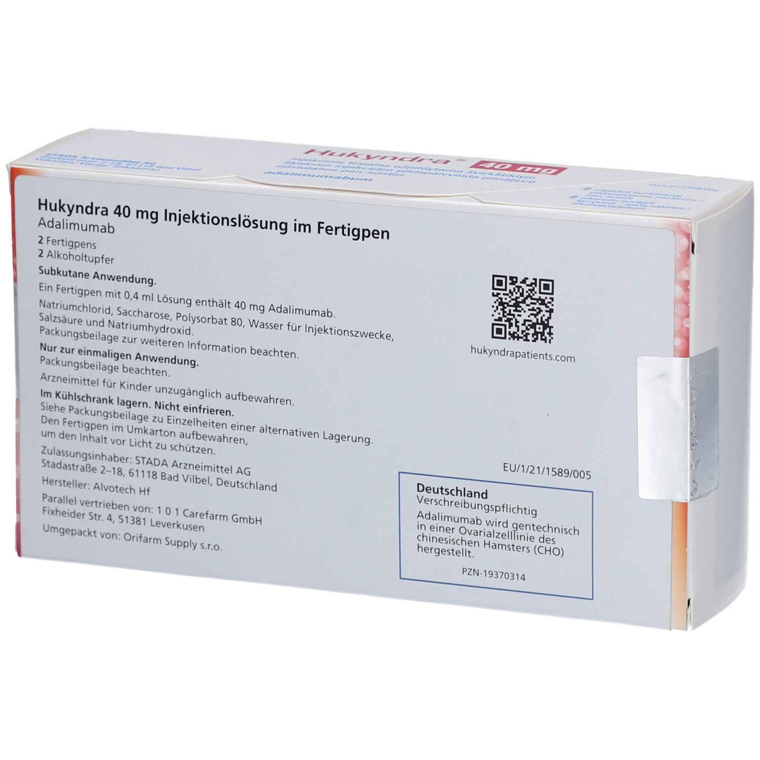 HUKYNDRA 40 mg/0,4 ml Inj.-Lösung im Fertigpen