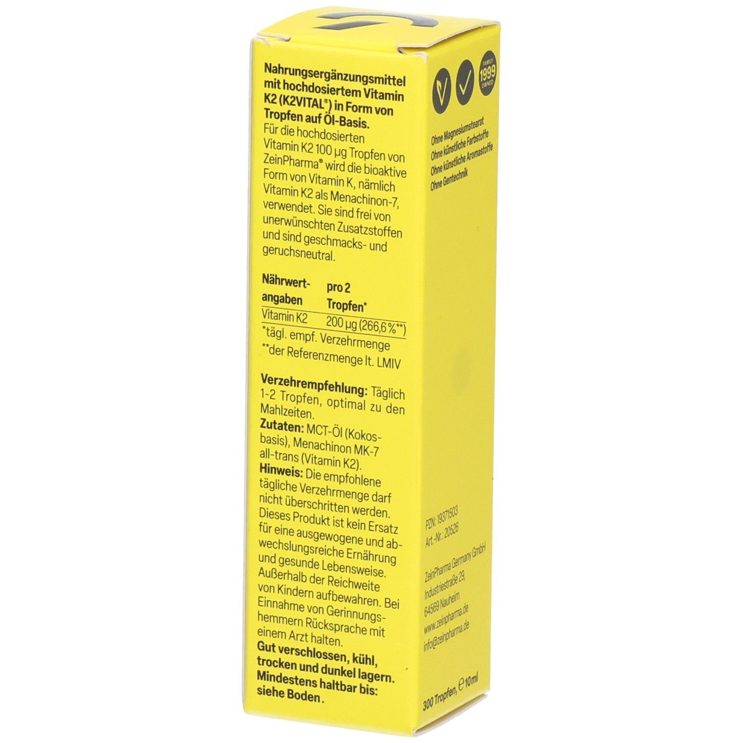Zein PHARMA Vitamin K2 Tropfen 100 µg