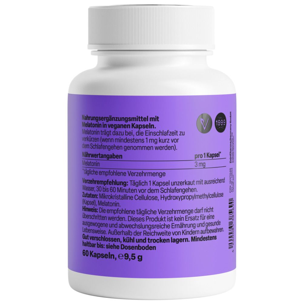Zein PHARMA Melatonin Kapseln 3 mg