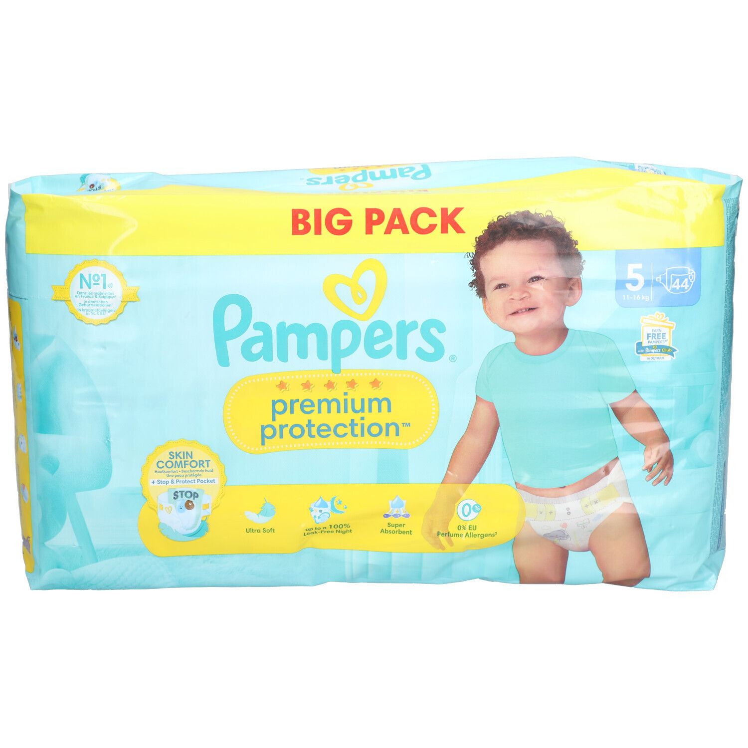 Pampers Windeln Premium Protection Gr. 5 Junior (11-16 kg)