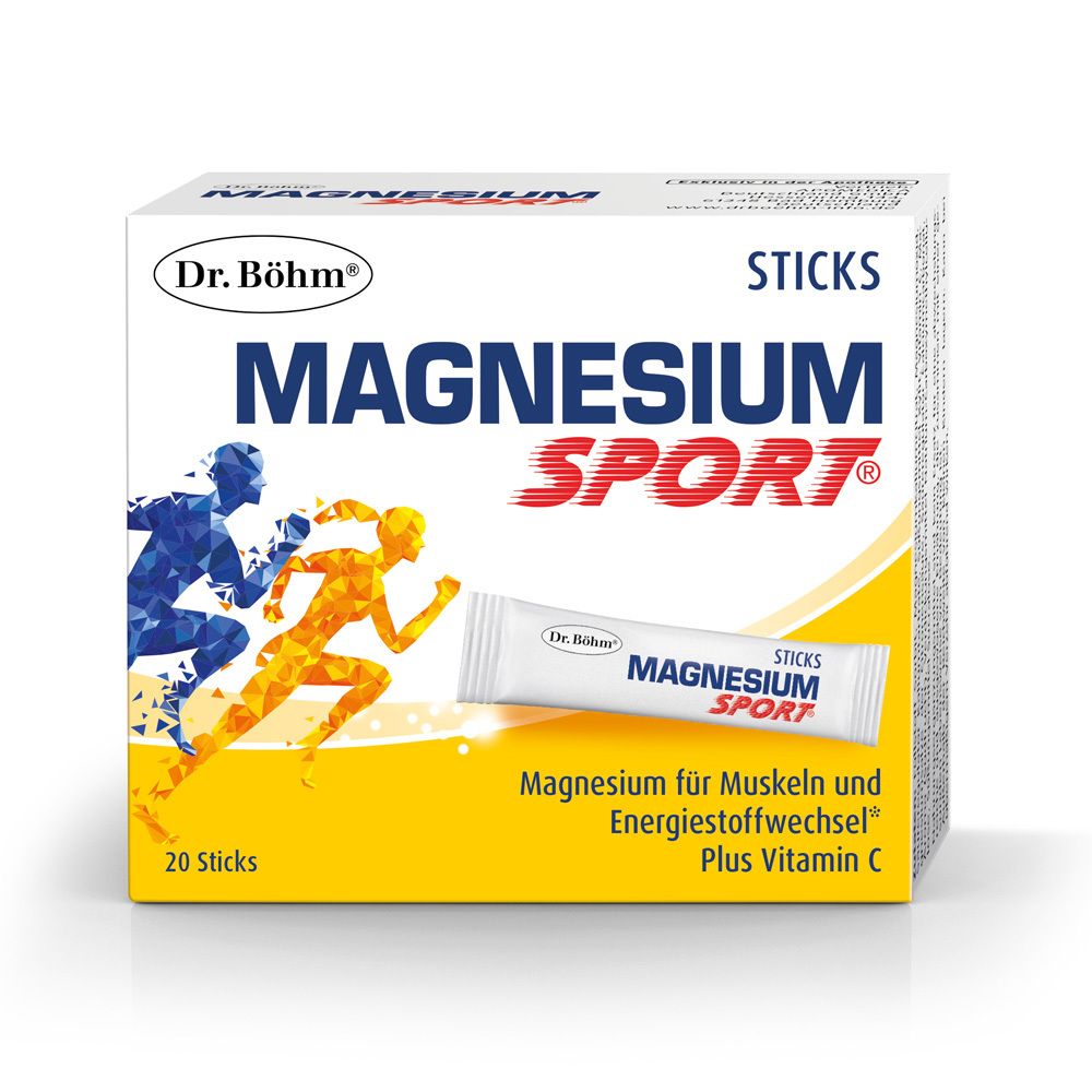 Dr.böhm Magnesium Sport Sticks 20x1,5 g Granulat