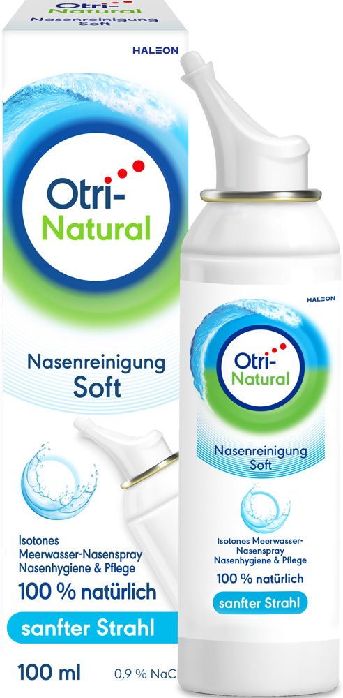 OtriNatural Nasenreinigung Soft, Meerwasser Nasenspray, 100 % natürlich,