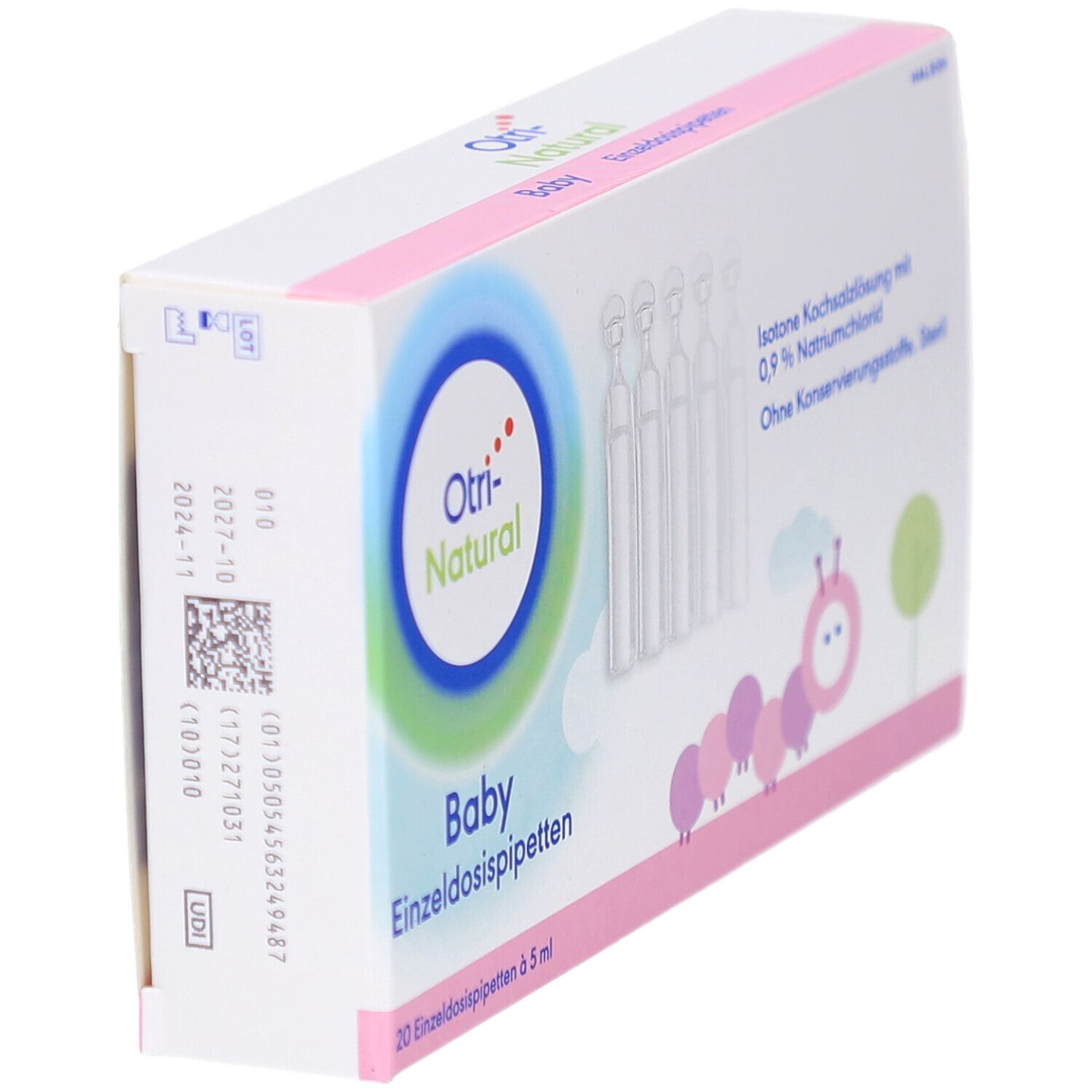 OtriNatural Baby, isotone Kochsalzlösung, 20 Einzeldosispipetten à 5 ml
