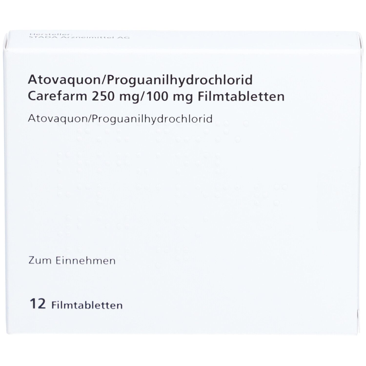 ATOVAQUON/Proguanil-HCl Carefarm 250 mg/100 mg FTA