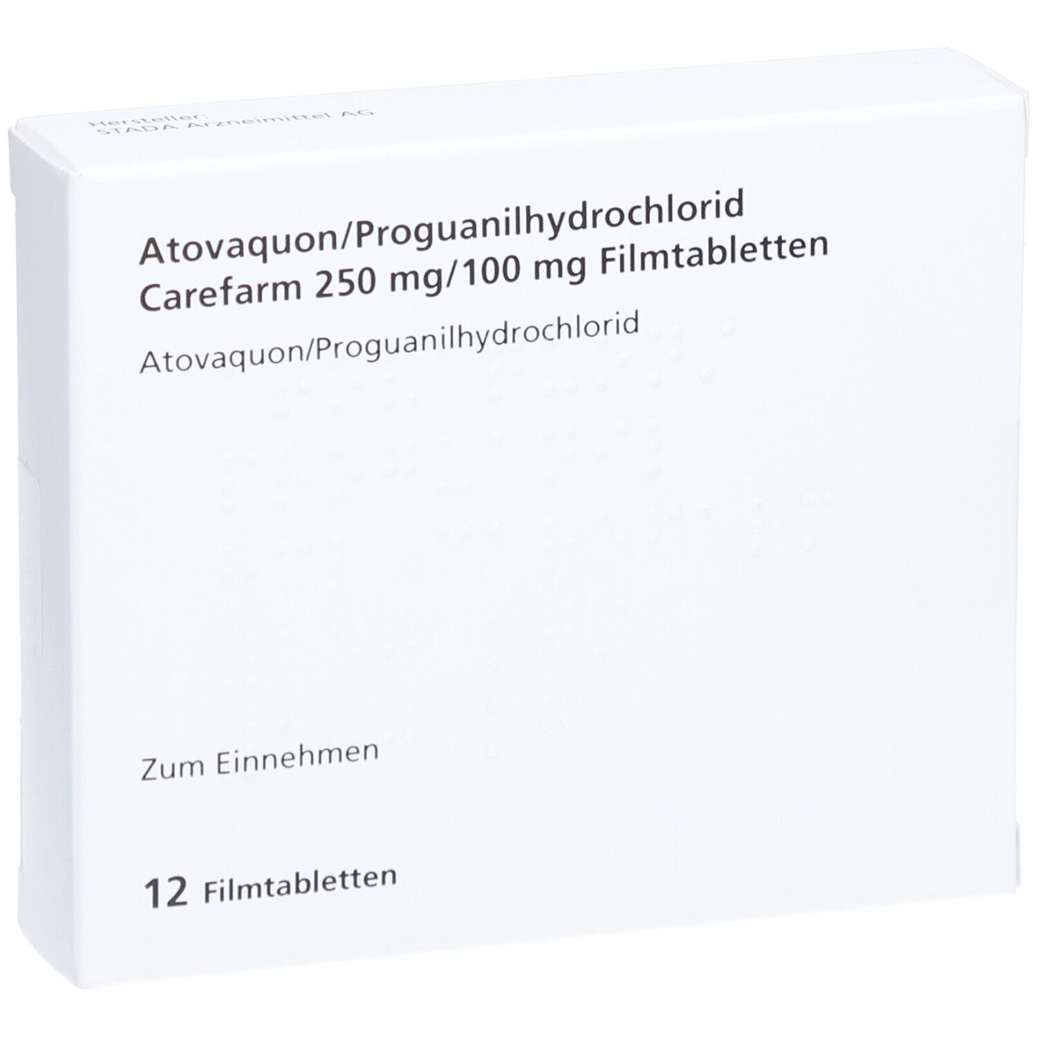 ATOVAQUON/Proguanil-HCl Carefarm 250 mg/100 mg FTA