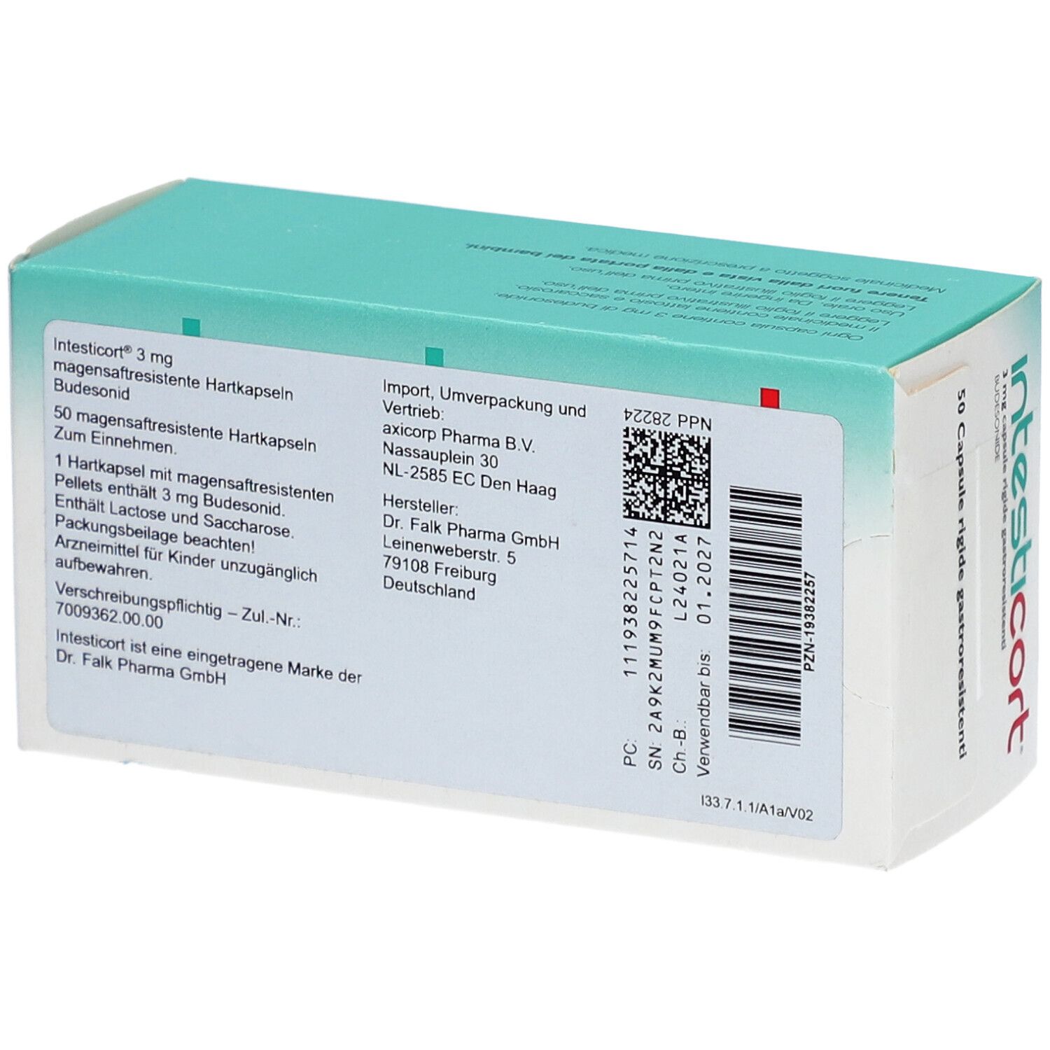 INTESTICORT 3 mg magensaftresistente Hartkapseln
