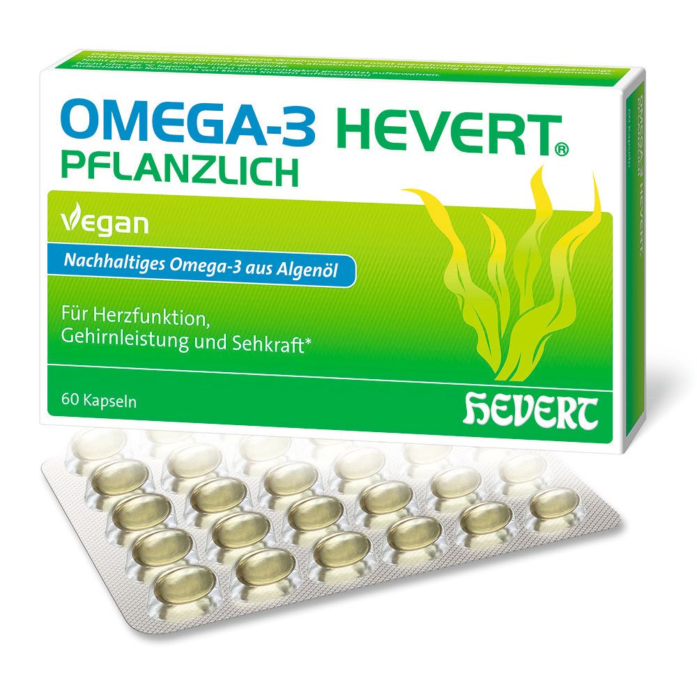 Omega-3 Hevert pflanzlich Weichkapseln