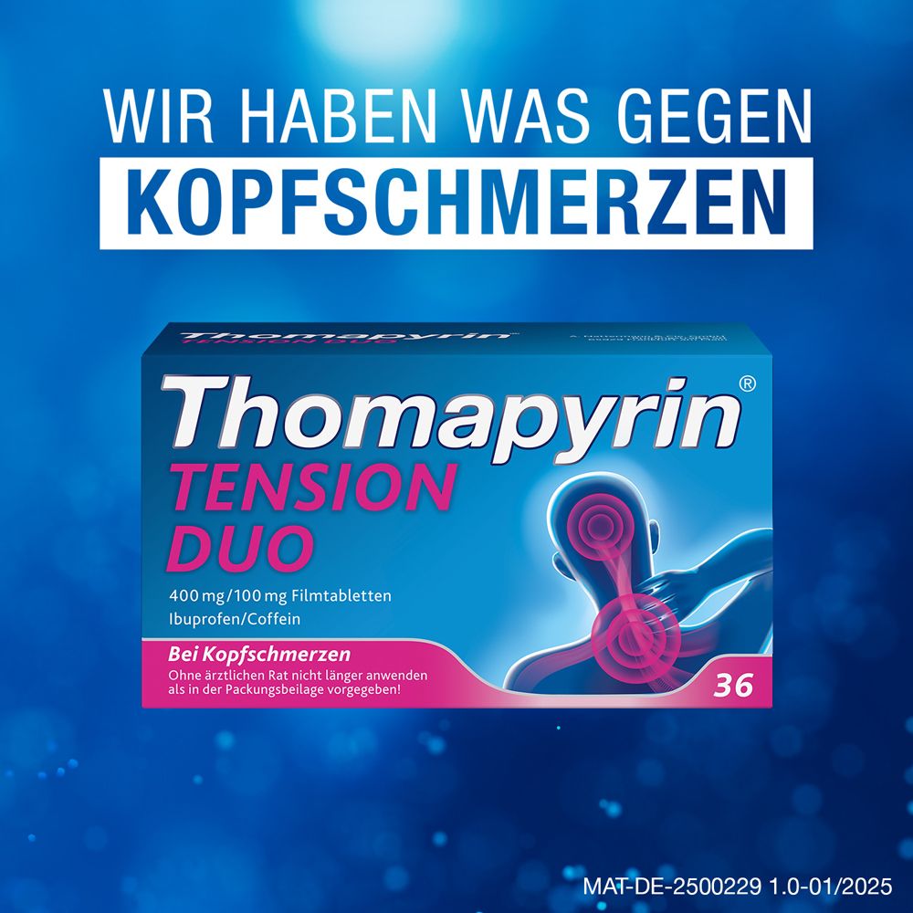 Thomapyrin® TENSION DUO Schmerztabletten