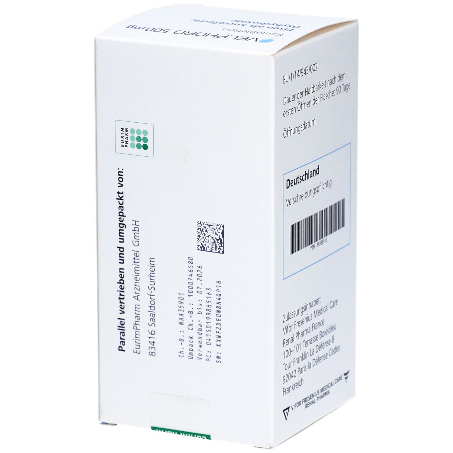 VELPHORO 500 mg Kautabletten