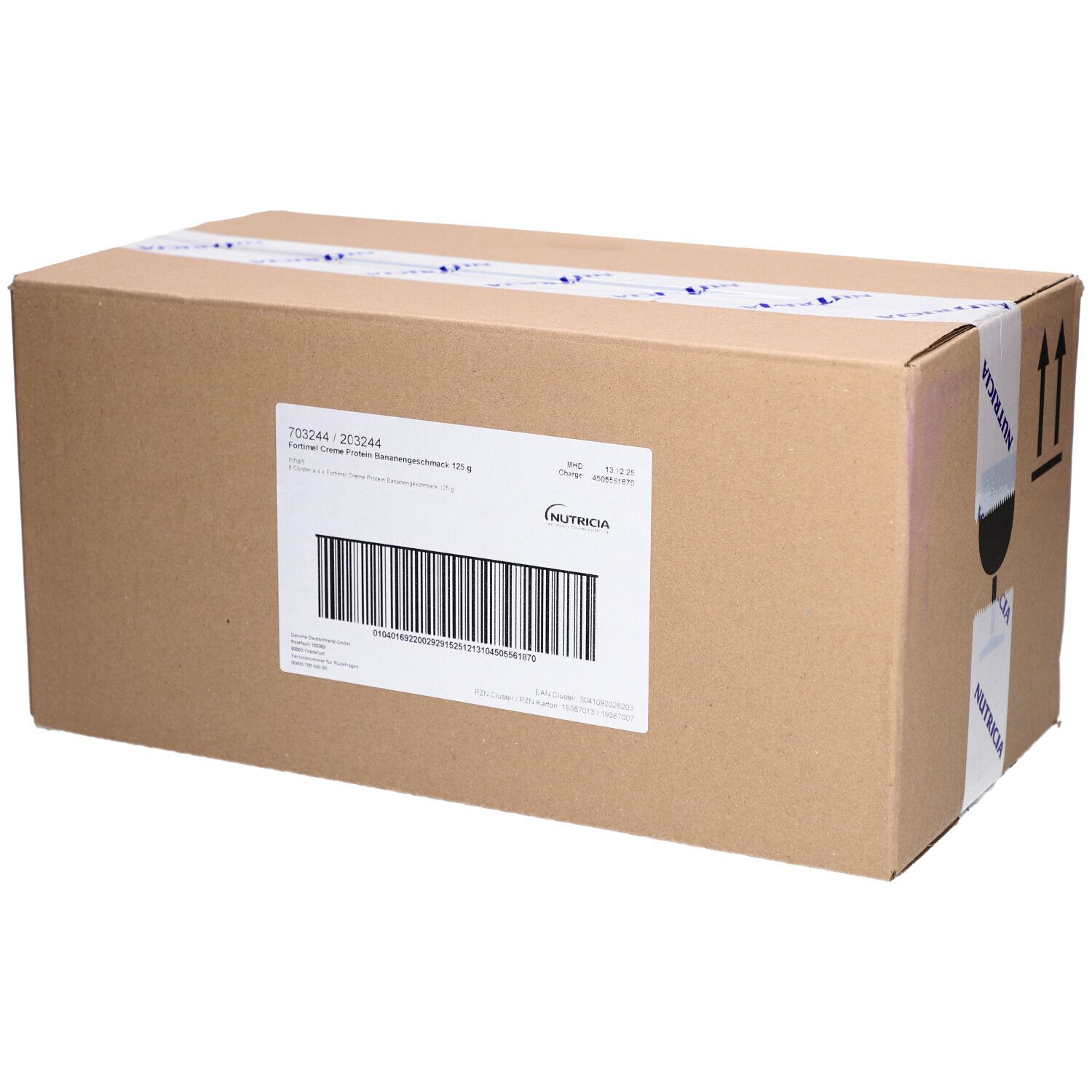 Fortimel Creme Protein Banane 8x4x125 g Flüssigkeit