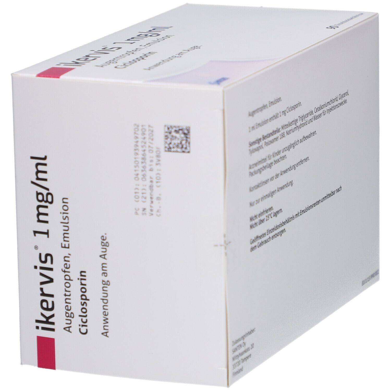 IKERVIS 1 mg/ml Augentropfen Emuls.Einzeldosispip.