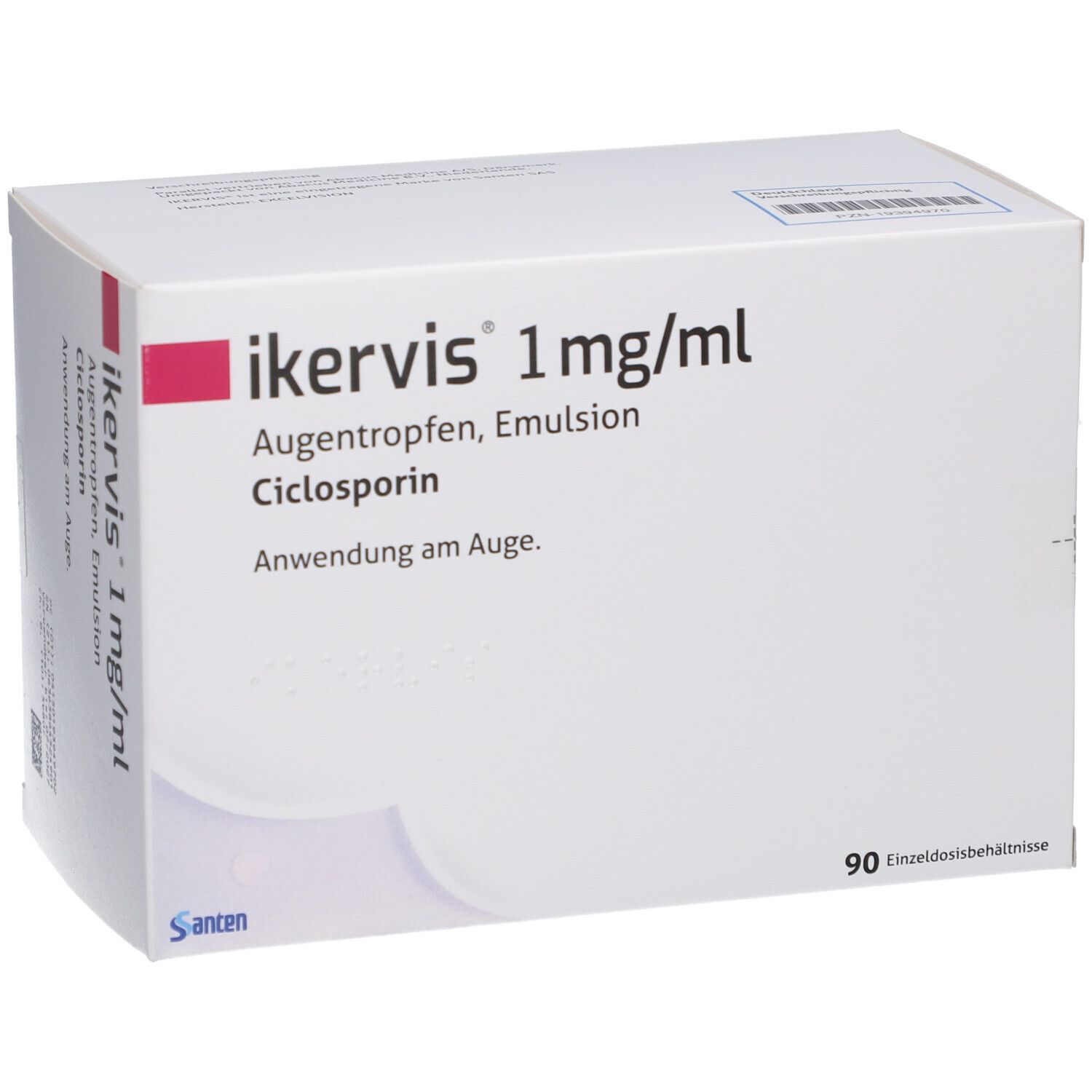 IKERVIS 1 mg/ml Augentropfen Emuls.Einzeldosispip.