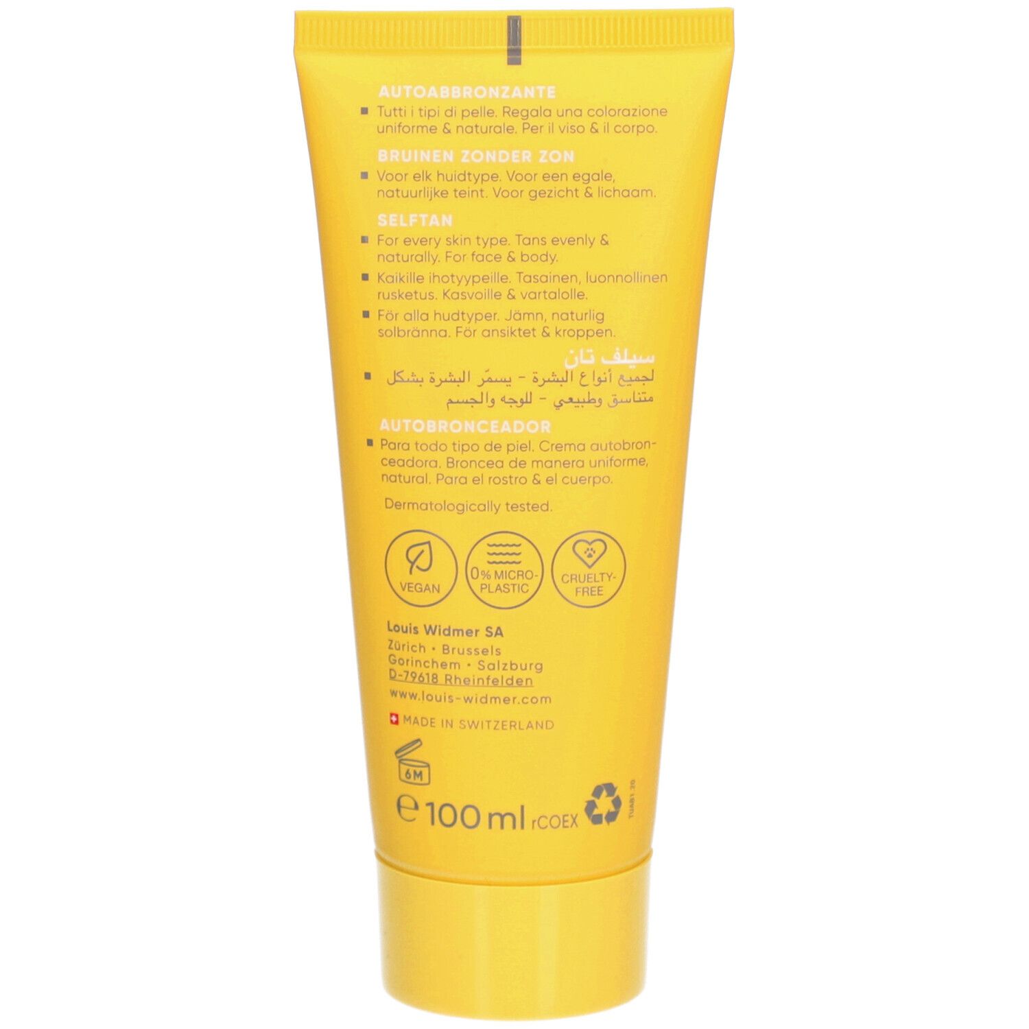 Louis Widmer® Selftan Selbstbräunungs-Creme für jeden Hauttyp