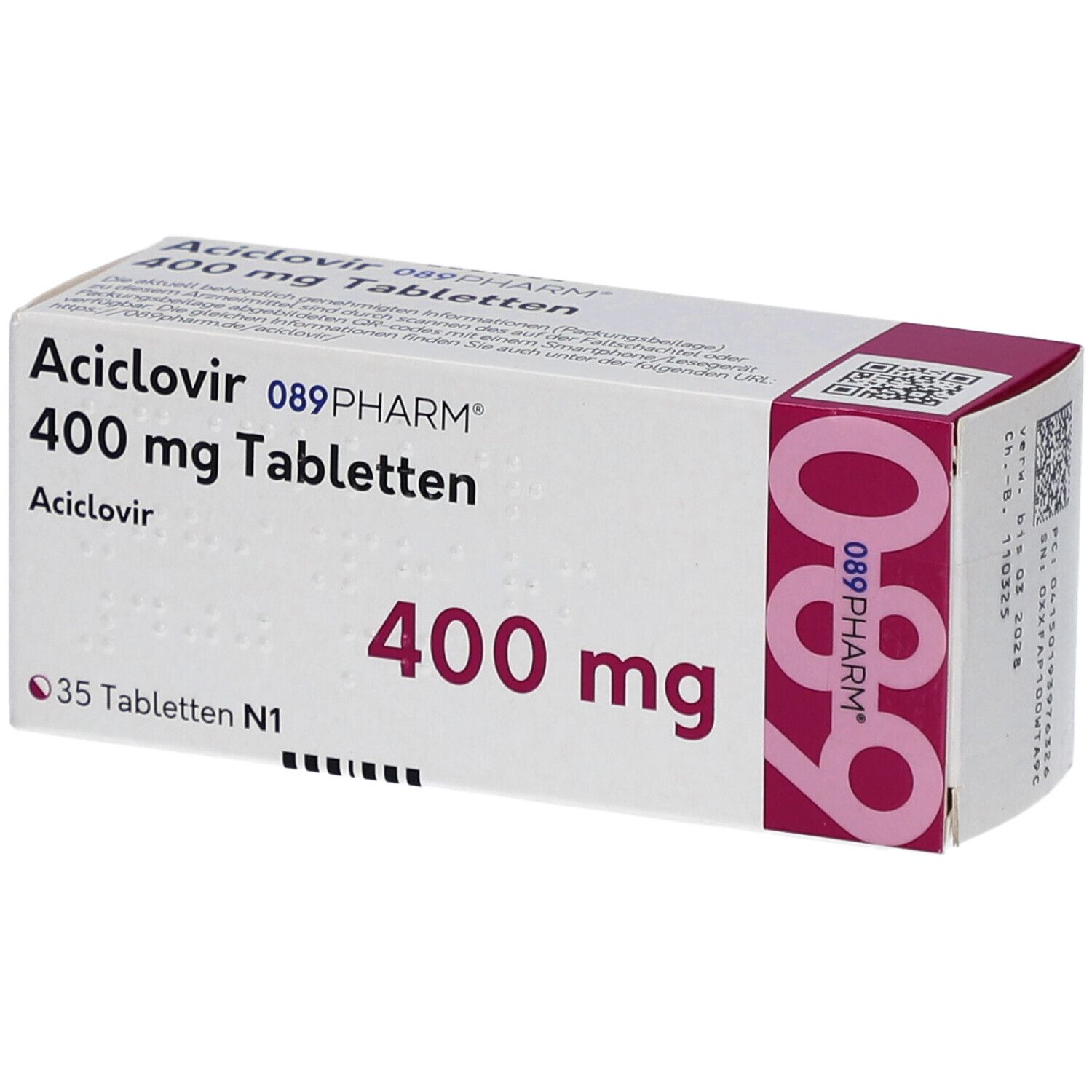 ACICLOVIR 089PHARM 400 mg Tabletten