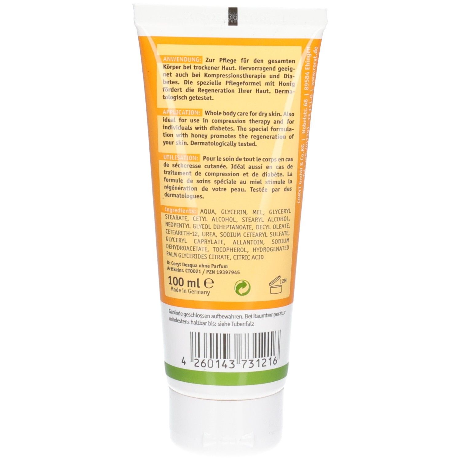 CORYT Desqua Creme ohne Parfum