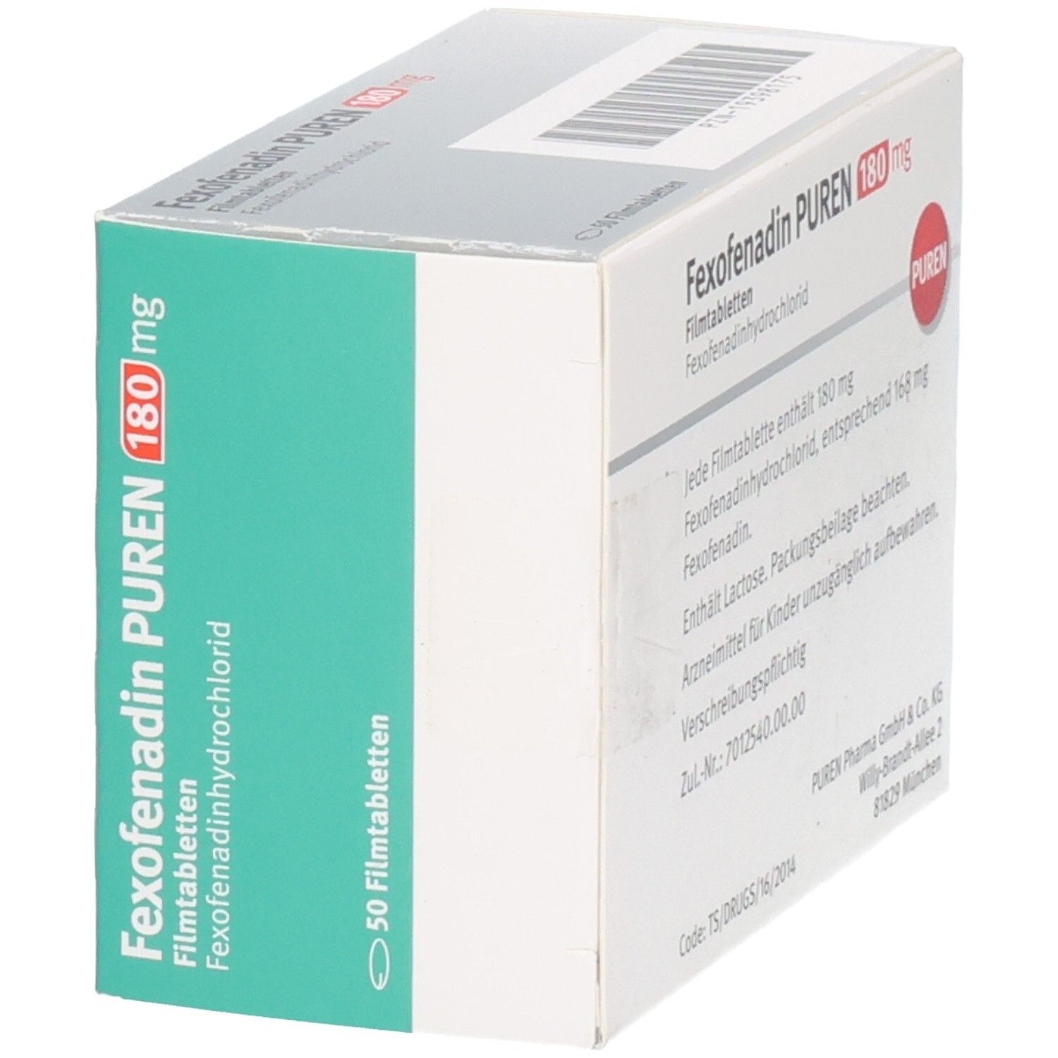 FEXOFENADIN PUREN 180 mg Filmtabletten