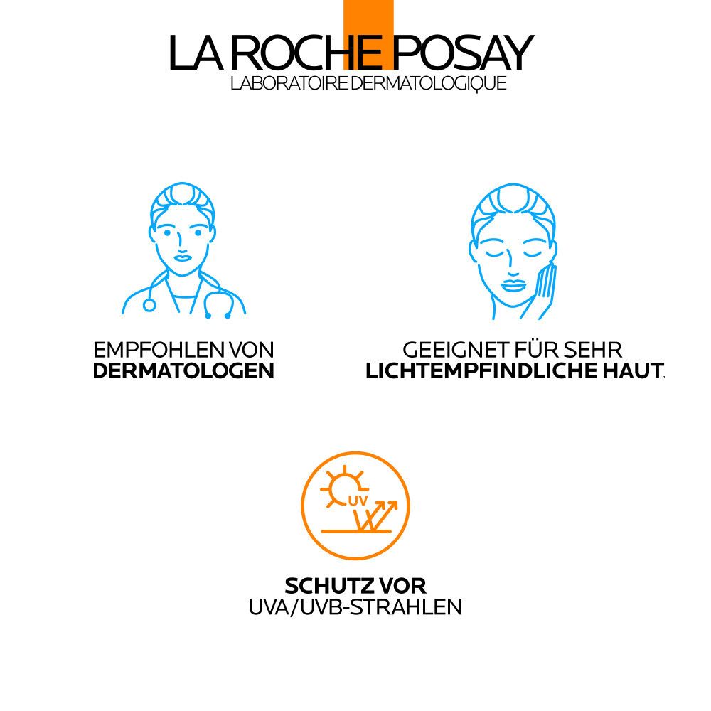 La Roche Posay Anthelios: Empfohlen von Dermatologen, geeignet für sehr lichtempfindliche Haut. Schutz vor UVA/UVB-Strahlen.