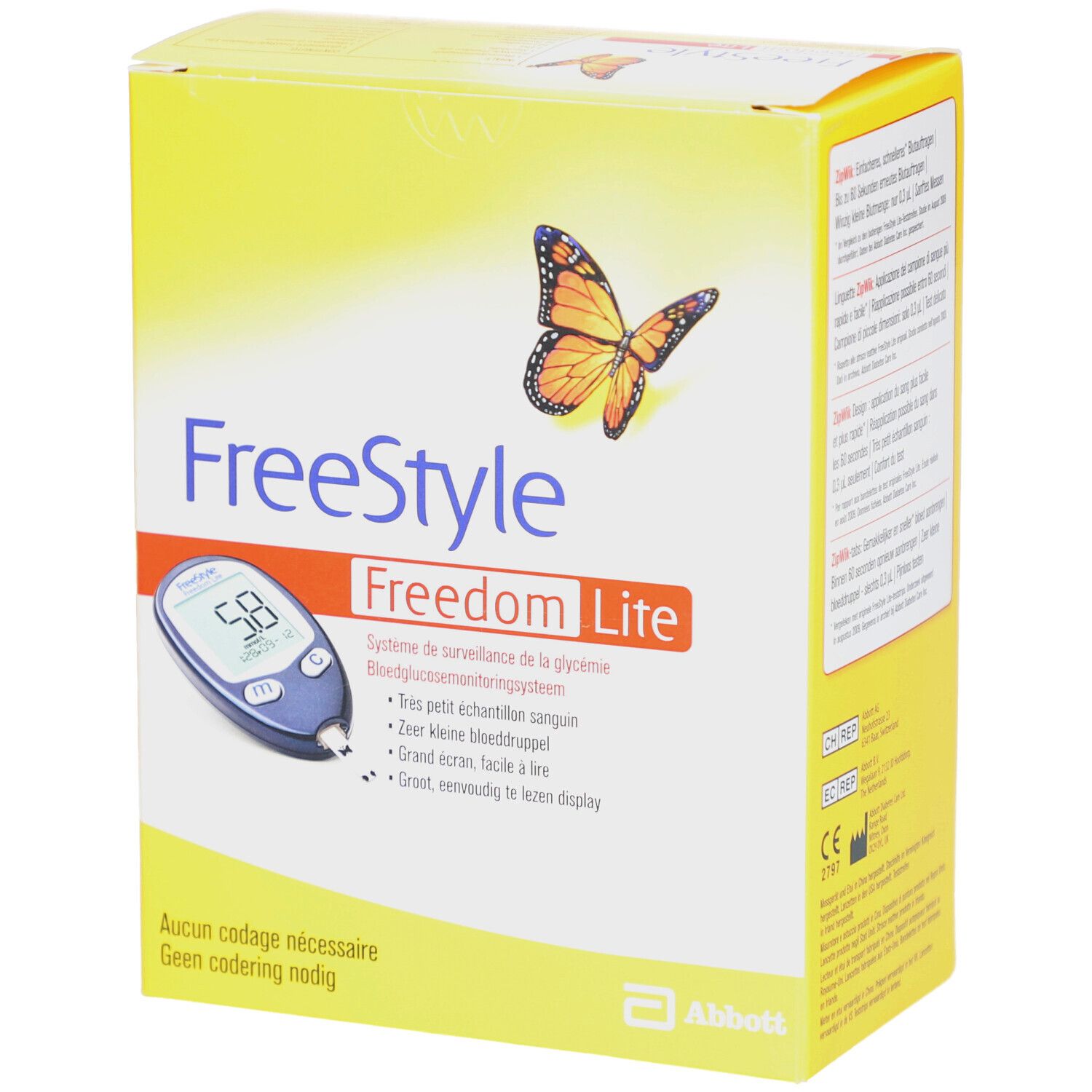 FreeStyle Freedom Lite Blutzucker-Messsystem ohne Codierung mmol/l