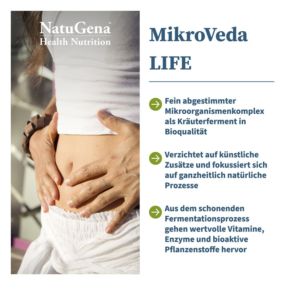 Mikroveda Life 33 Bakterienstämme+20 Kräuter Bio 1 l Flüssigkeit