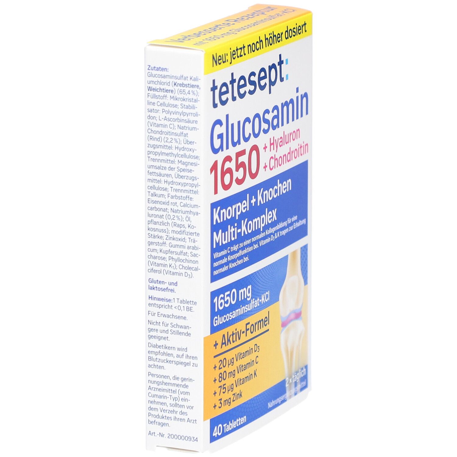 tetesept Glucosamin 1650 Filmtabletten