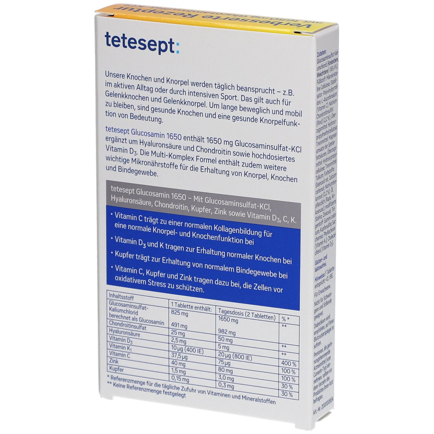 tetesept Glucosamin 1650 Filmtabletten