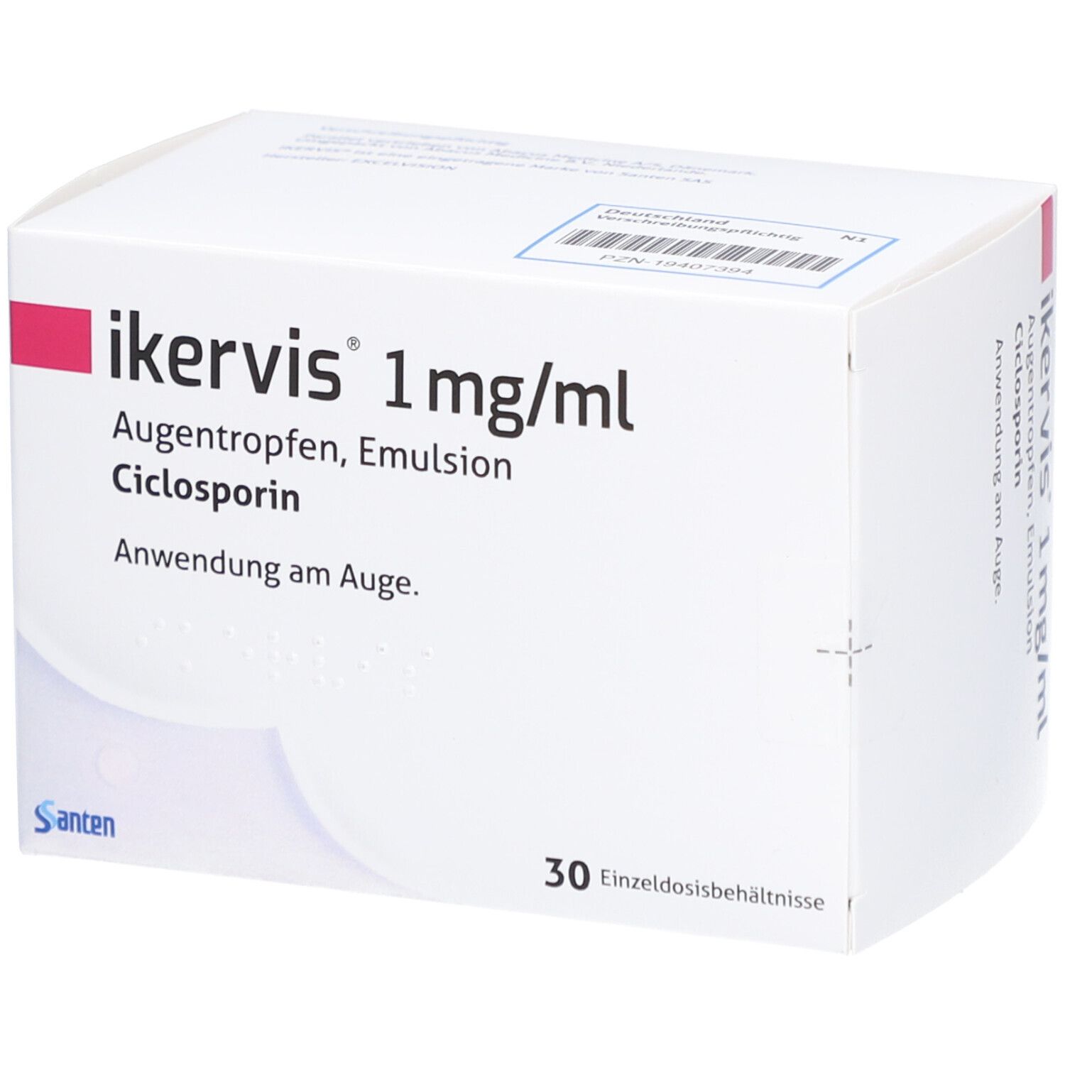 IKERVIS 1 mg/ml Augentropfen Emuls.Einzeldosispip.