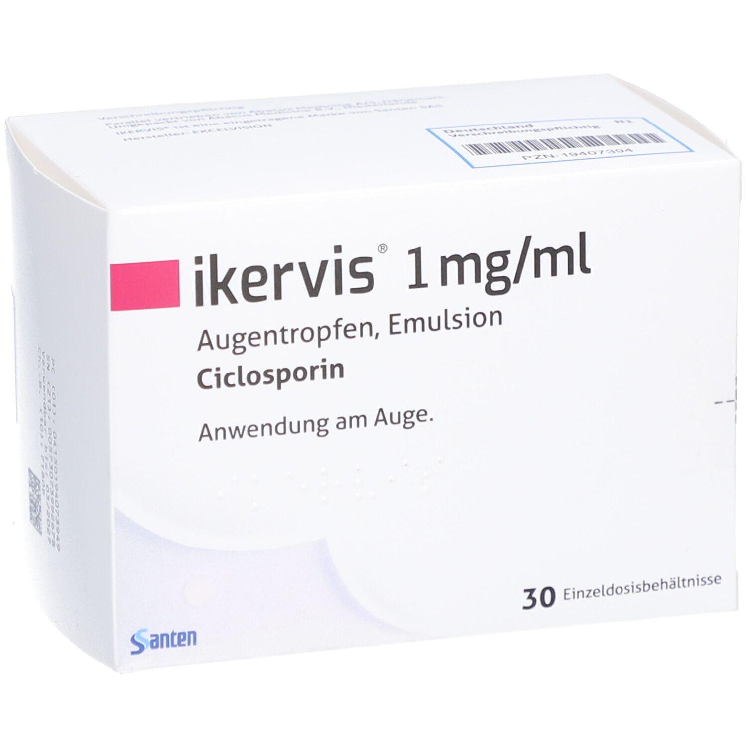 IKERVIS 1 mg/ml Augentropfen Emuls.Einzeldosispip.