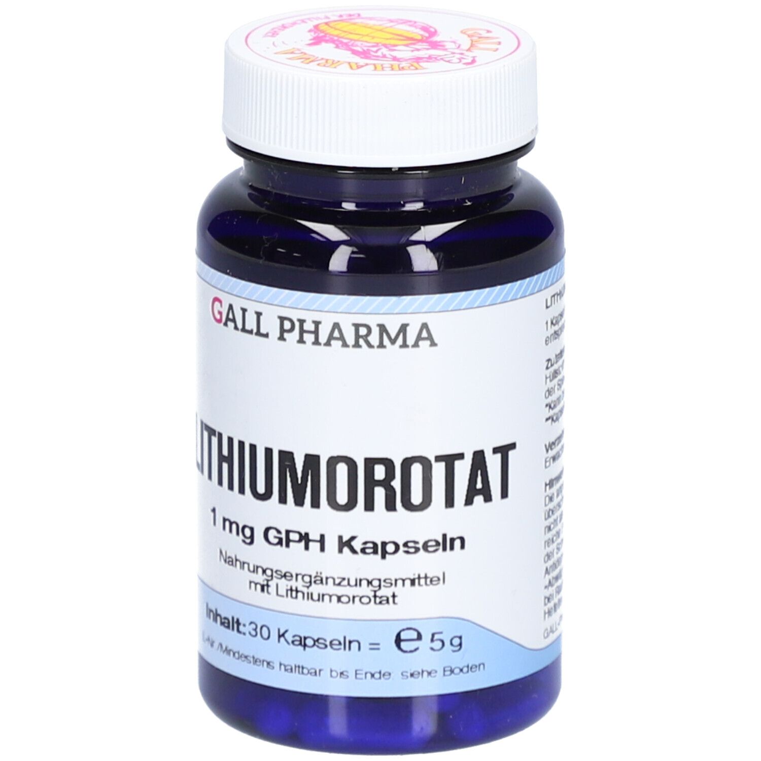 Lithiumorotat 1 mg GPH Kapseln