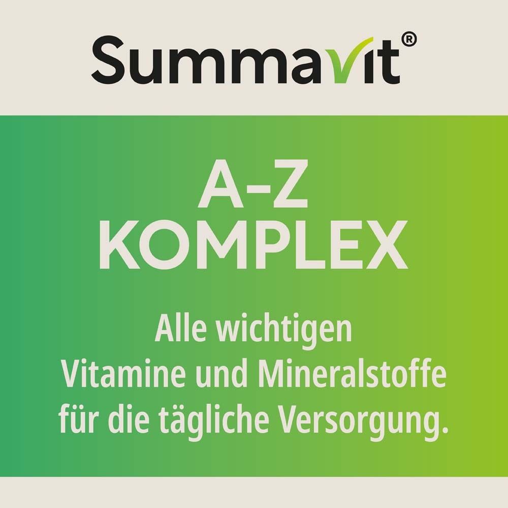 SUMMAVIT A-Z Komplex Multivitamin + Mineralstoffe Tabletten