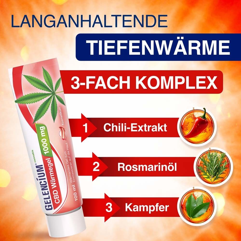 GELENCIUM Cannabis CBD Wärmegel 1000 mg