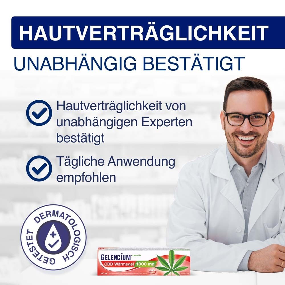 GELENCIUM Cannabis CBD Wärmegel 1000 mg