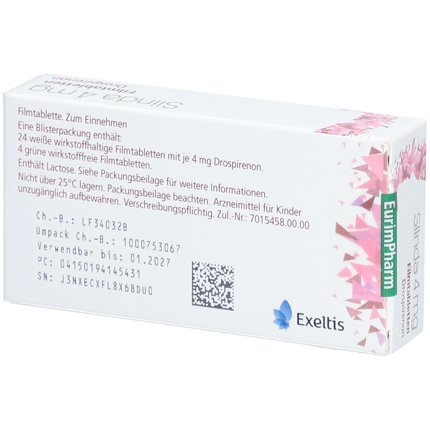 SLINDA 4 mg Filmtabletten