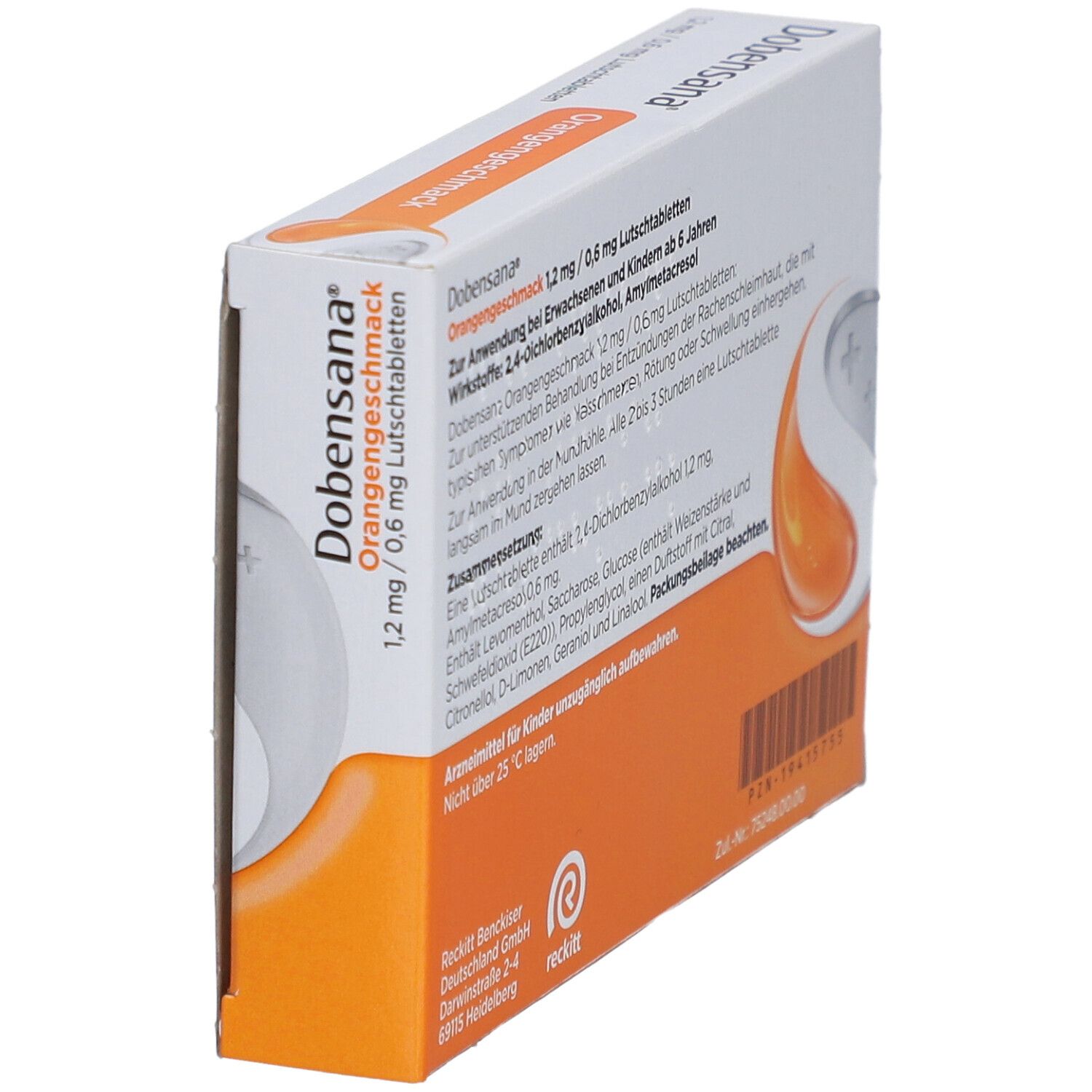 Dobensana® Orangengeschmack 1,2 mg/0,6 mg Lutschtabletten