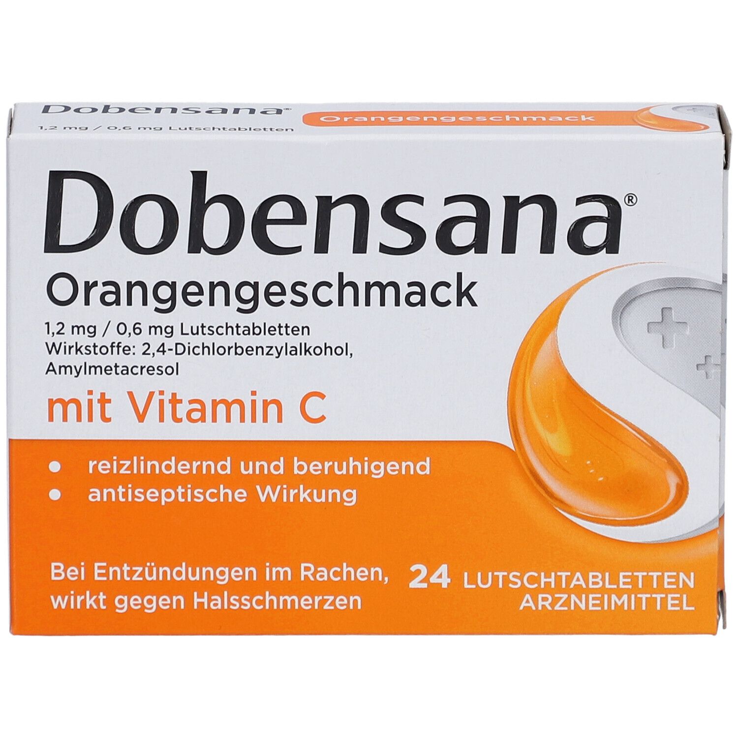 Dobensana® Orangengeschmack 1,2 mg/0,6 mg Lutschtabletten