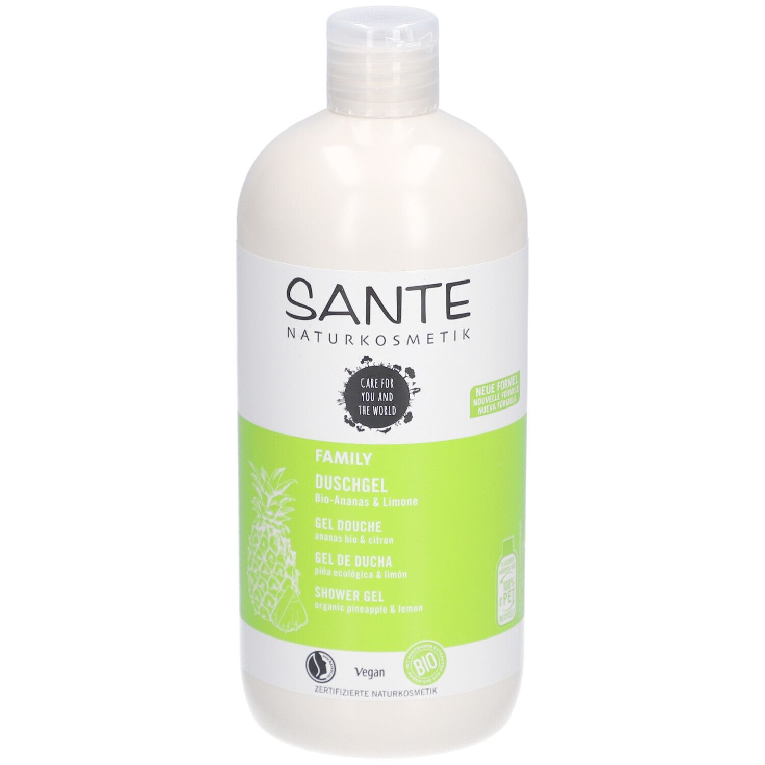 SANTE Naturkosmetik Duschgel Bio-Ananas & Limone