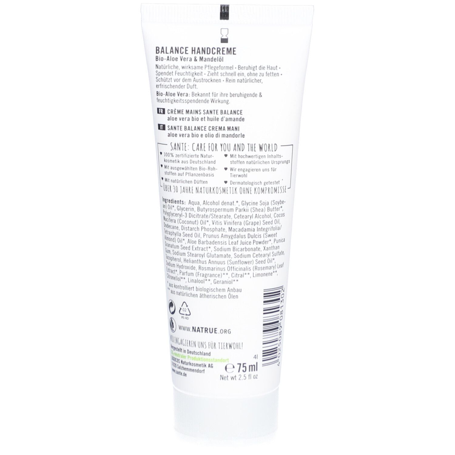 Sante Balance Handcreme 75 ml Creme