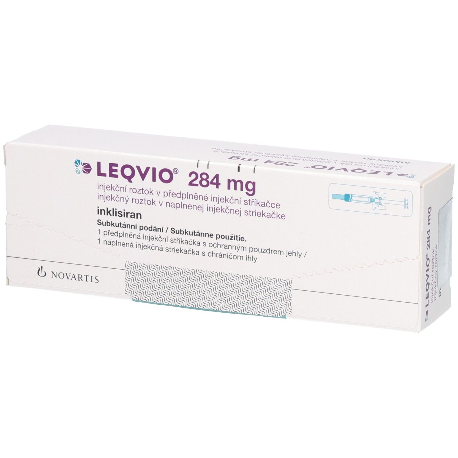Leqvio 284 mg Injektionslösung in einer Fertigspritze, 1 Stück.
