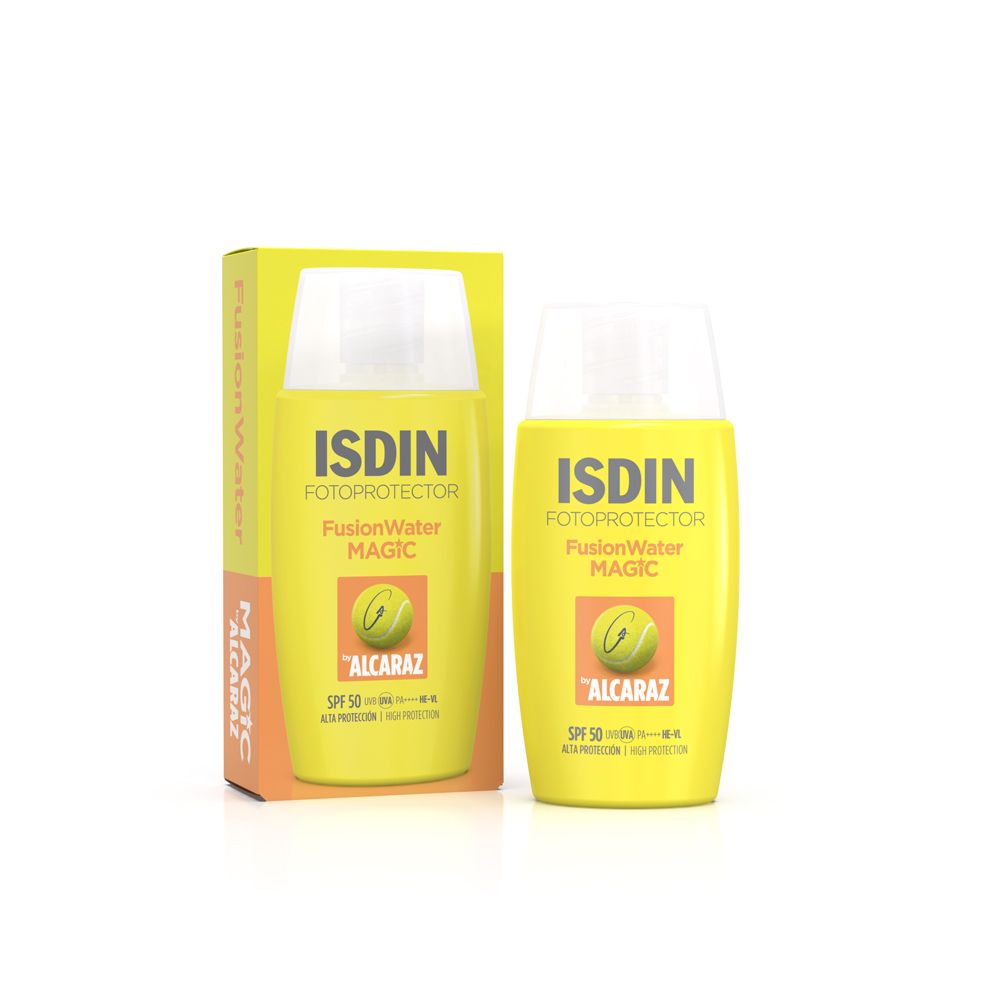 ISDIN FusionWater MAGIC Alcaraz Sonnencreme LSF 50 für sportliche Aktivitäten