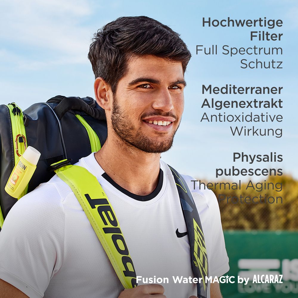 ISDIN FusionWater MAGIC Alcaraz Sonnencreme LSF 50 für sportliche Aktivitäten