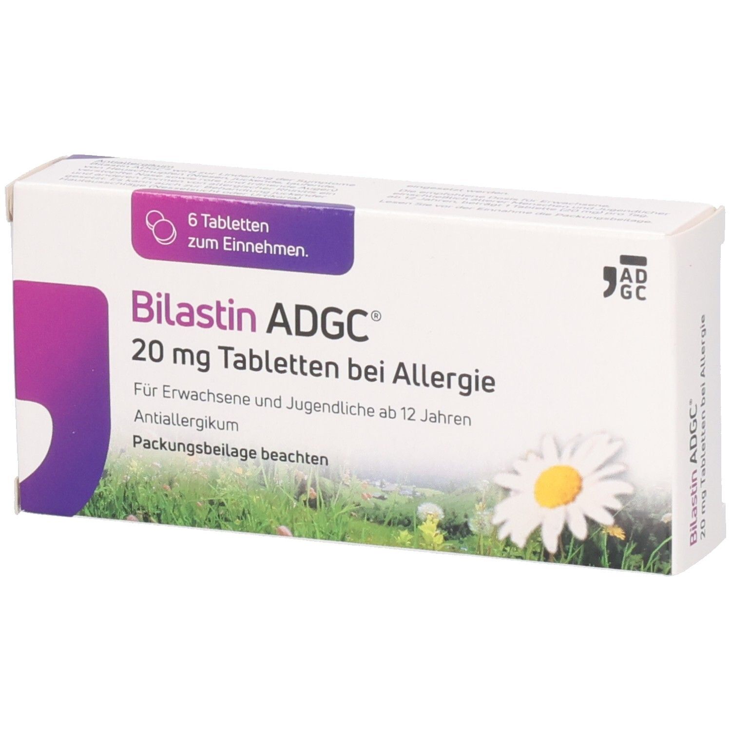 Bilastin ADGC® Allergietablette für schnelle Linderung bei Heuschnupfen