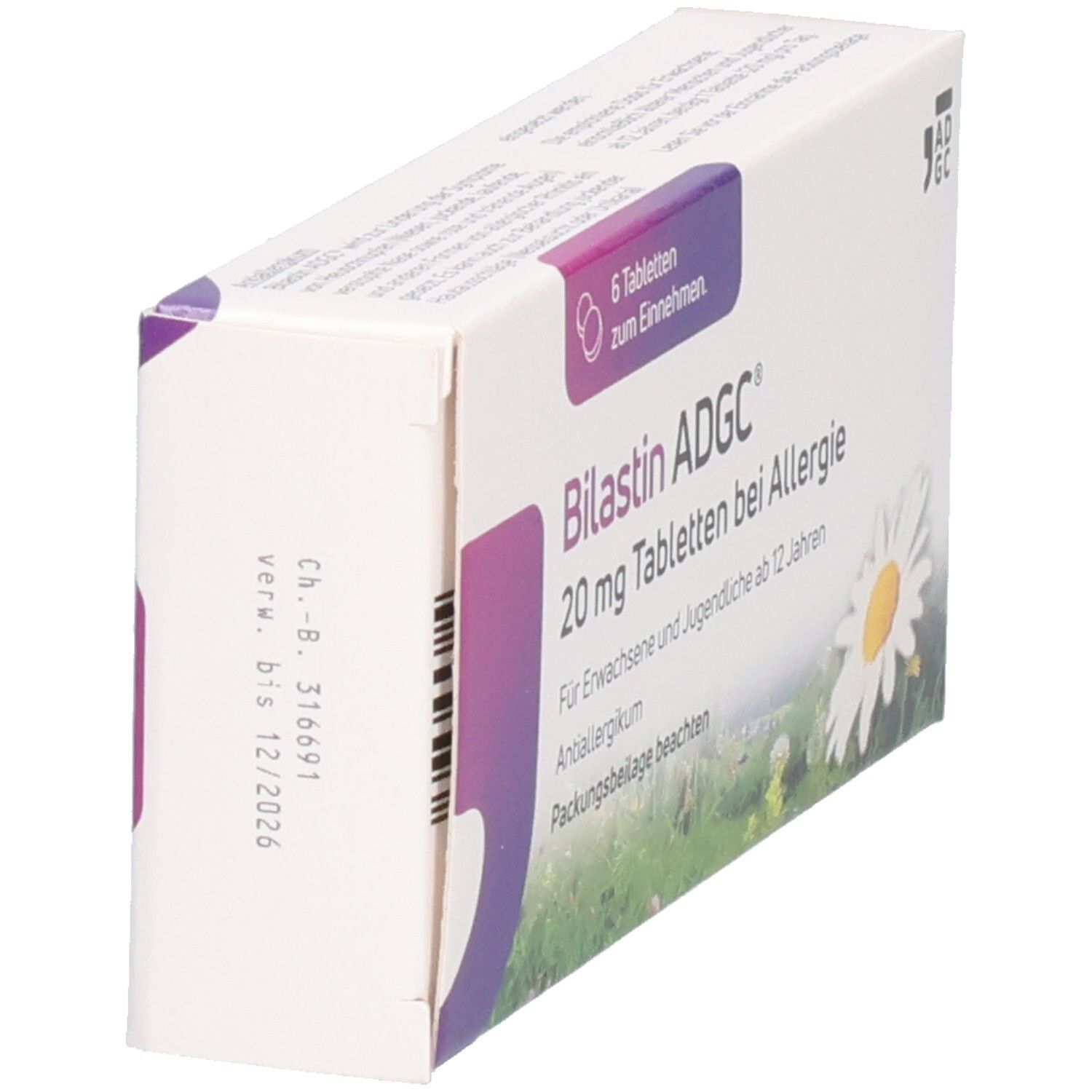 Bilastin ADGC® Allergietablette für schnelle Linderung bei Heuschnupfen
